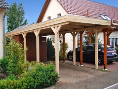 Einzelcarport 7009 Akzent mit Stellplatzverlängerung